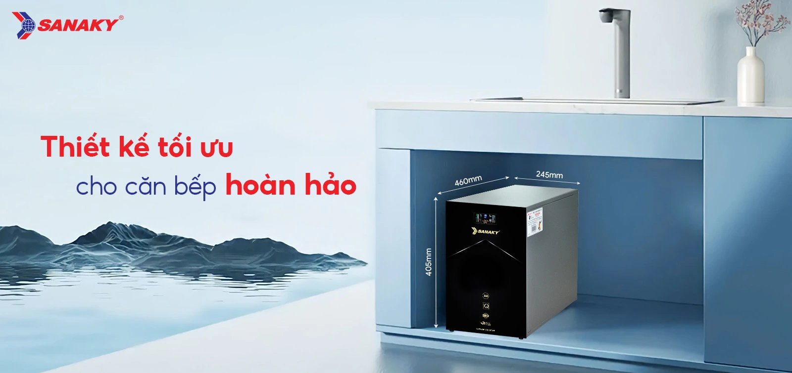 Máy lọc nước RO để bàn Sanaky SNK-CT2407T